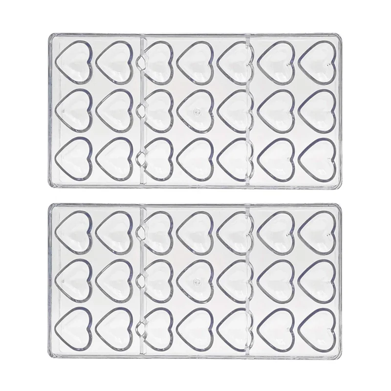 

2PCS Polycarbonate Chocolates Mould For Candy Bar Mold Confectionery Easter Baking