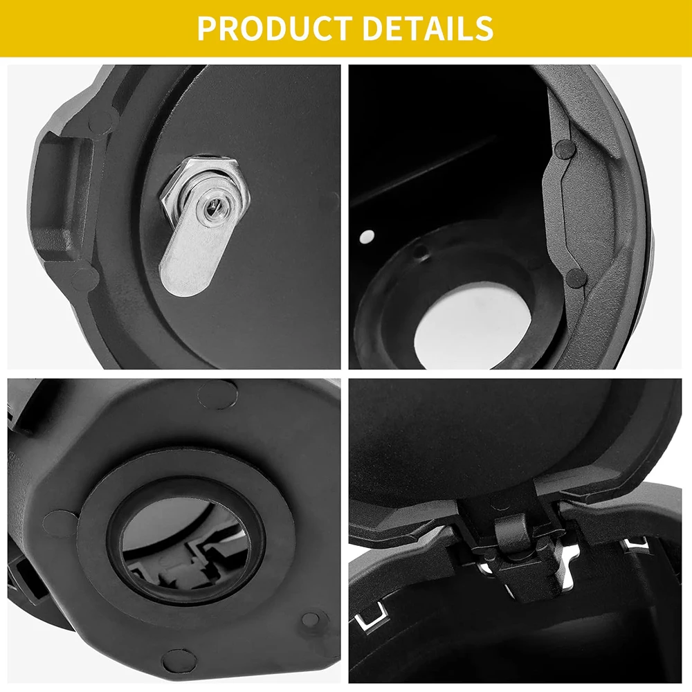 Fuel Tank Cap With Keys For Jeep Wrangler JL JLU 2018-2024 2025 Fuel Tank Parts Replacement Car Styling Exterior Accessories ABS
