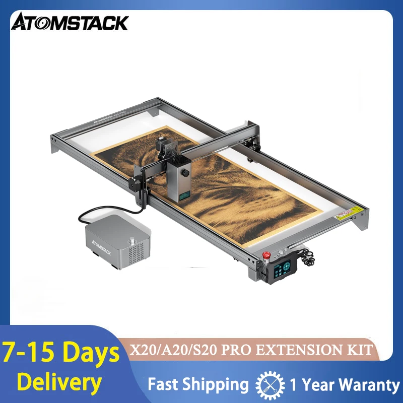 

Atomstack Extension Kit For X20 Pro A20 Pro S20 Pro Laser Engraving Machine Extender Rod For Laser Engraver Working Area 850*400