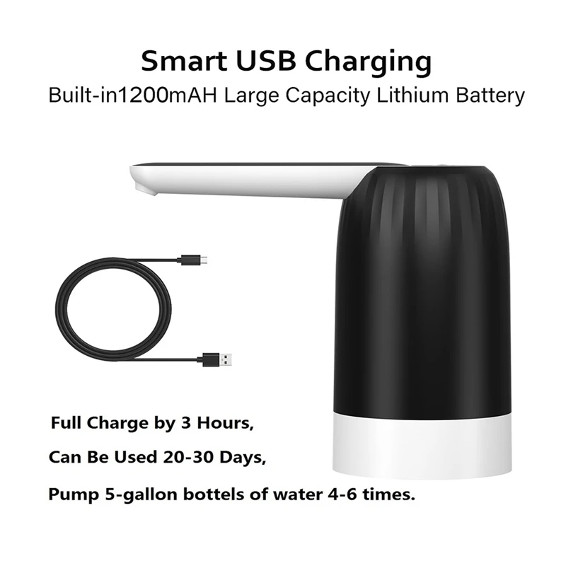 مضخة مياه إبريق 5 جالون، موزع مياه محمول، مضخة زجاجة مياه 5 جالون