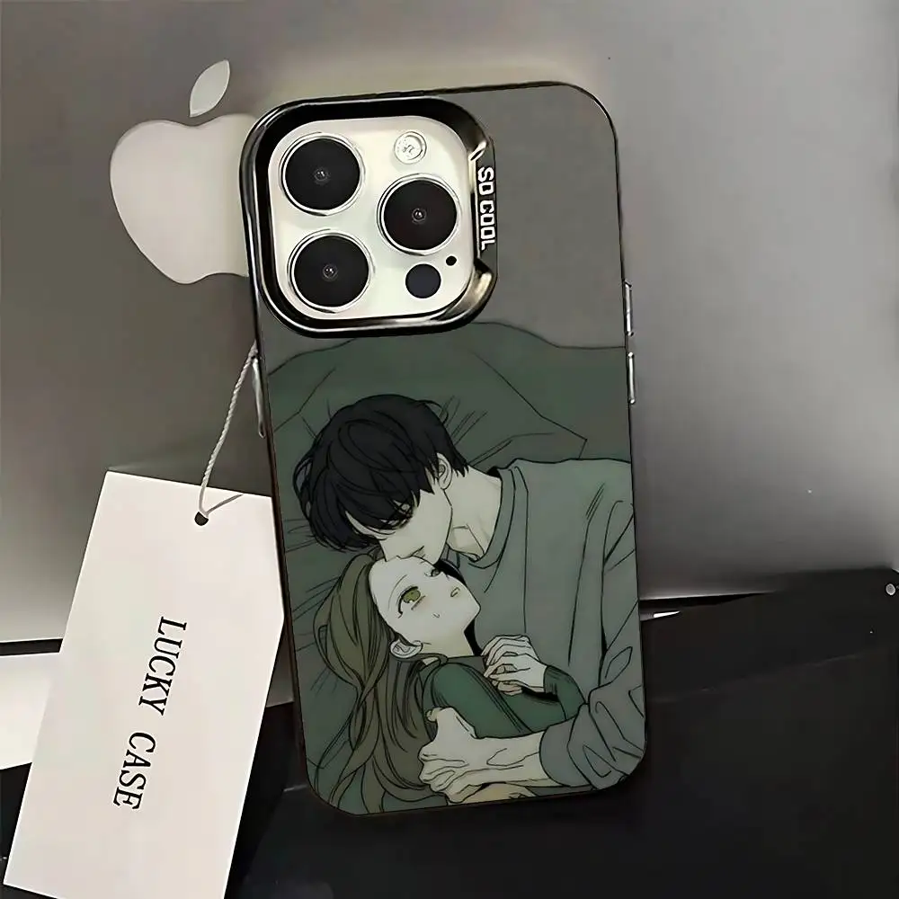 말린 꽃에 흘러내린 눈물 아이폰 16,15,14,13,12,11,Pro,XS,Max,Plus,Mini,SE용 블랙 캔디 무광 충격 방지 케이스