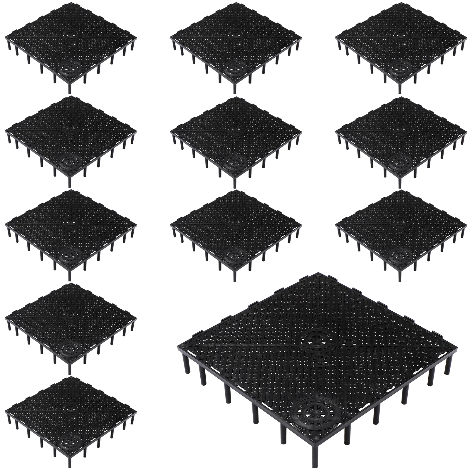 

20 pcs Fish Tank Filter Plate Aquarium Bottom Divider Separator Multi Grid Tray PVC Material Dense Mesh Splicing Design