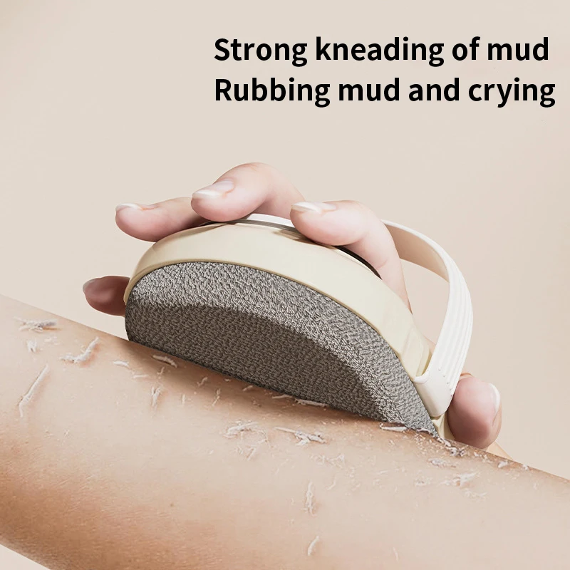 

Long Handle Press Dispensing Bath Brush Soft Hair Scrub Mud Back Wiping Body Cleaning Tool