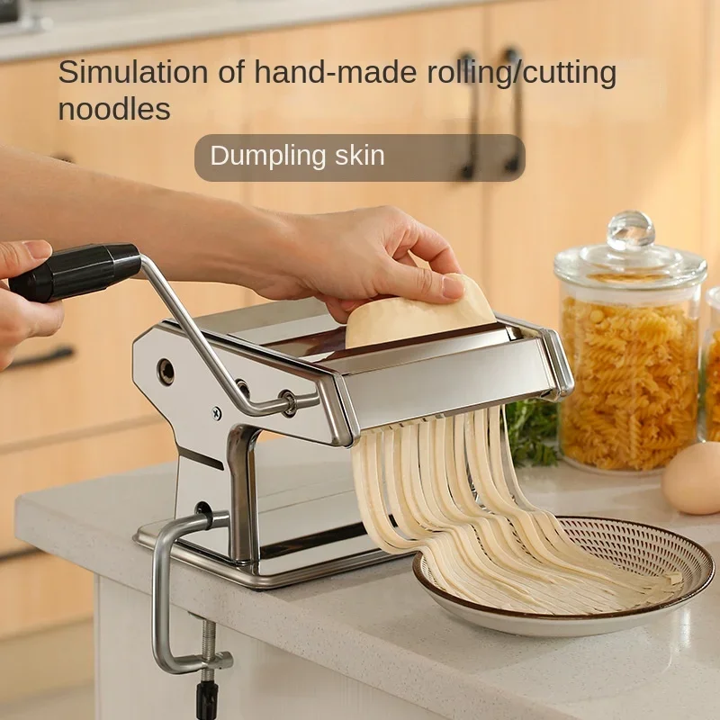 

Noodle Machine Manual Household Small Multifunctional Noodle Press Dumpling Leather Machine Old-fashioned Rolling Noodle Machine