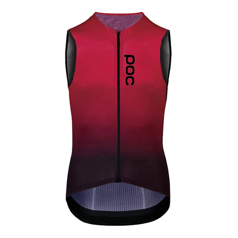 2025 POC Summer Men's Bicycle Vest Road Bike Windproof Sleeveless Cycling Vest Mountain Bike Lightweight Bike Sleeveless Gilet