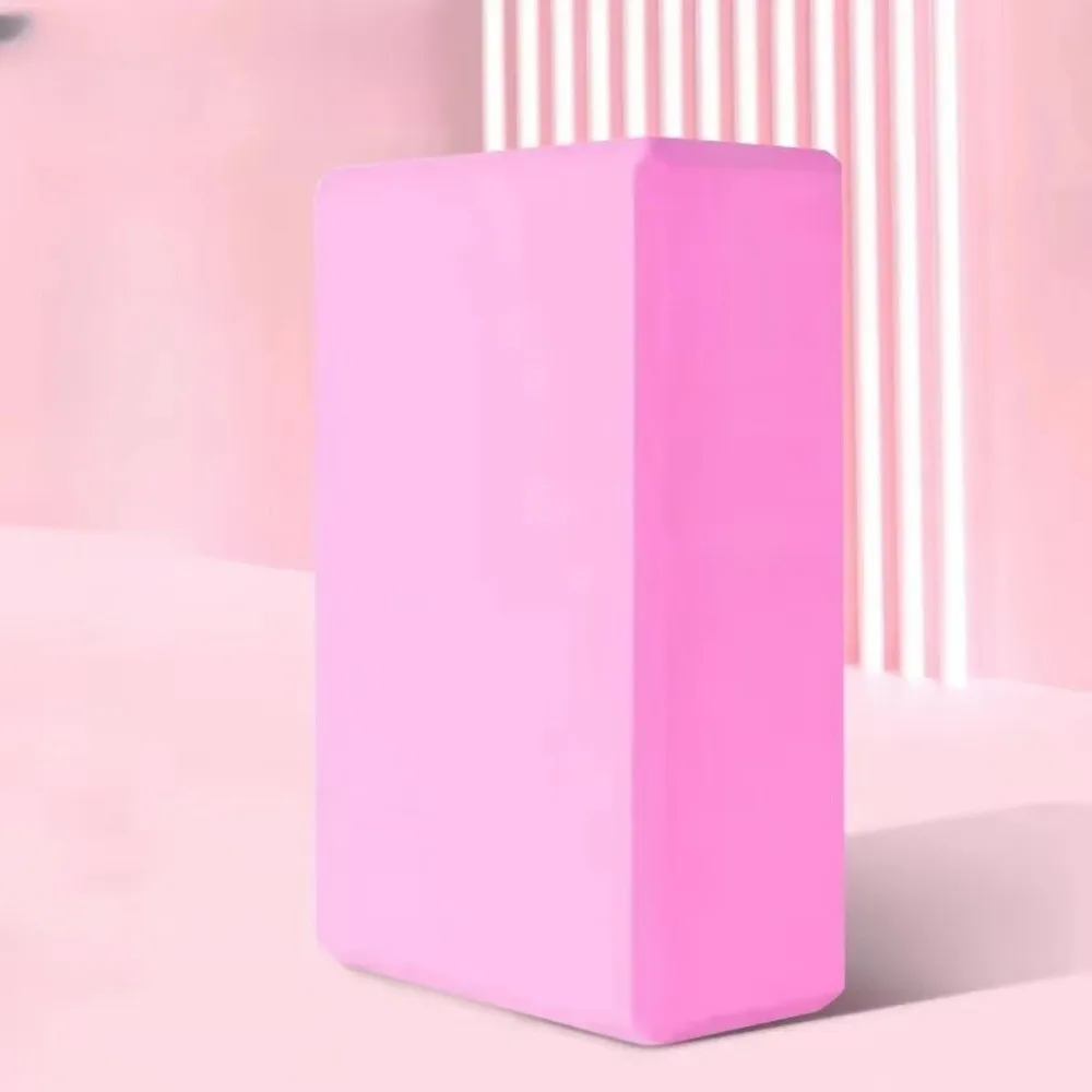 Body Shaping High Density Yoga Brick EVA Foam Solid Color Yoga Block Durable Supportive Foam Brick Stretching