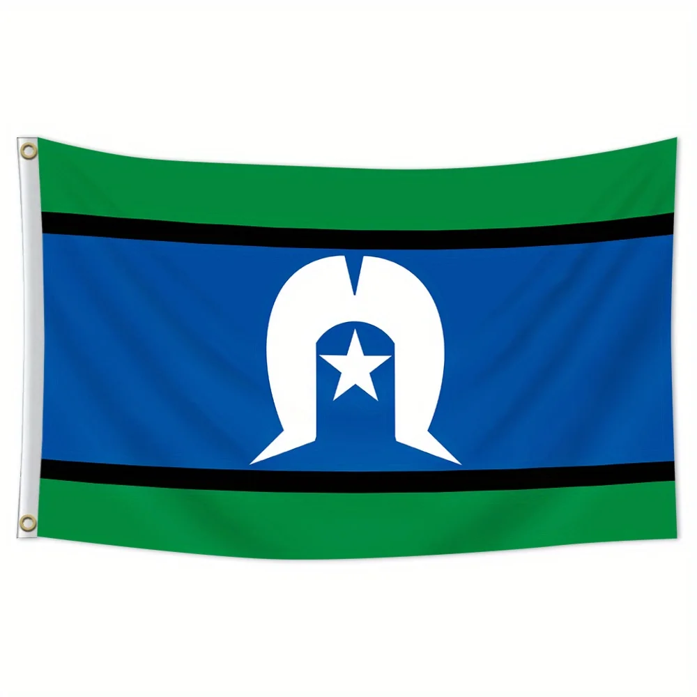 1pc Torres Strait Islands Flag | 90*150cm Single-Sided Print, for Indoor and Outdoor Use, Easy to Hang for Outdoor Home Decor