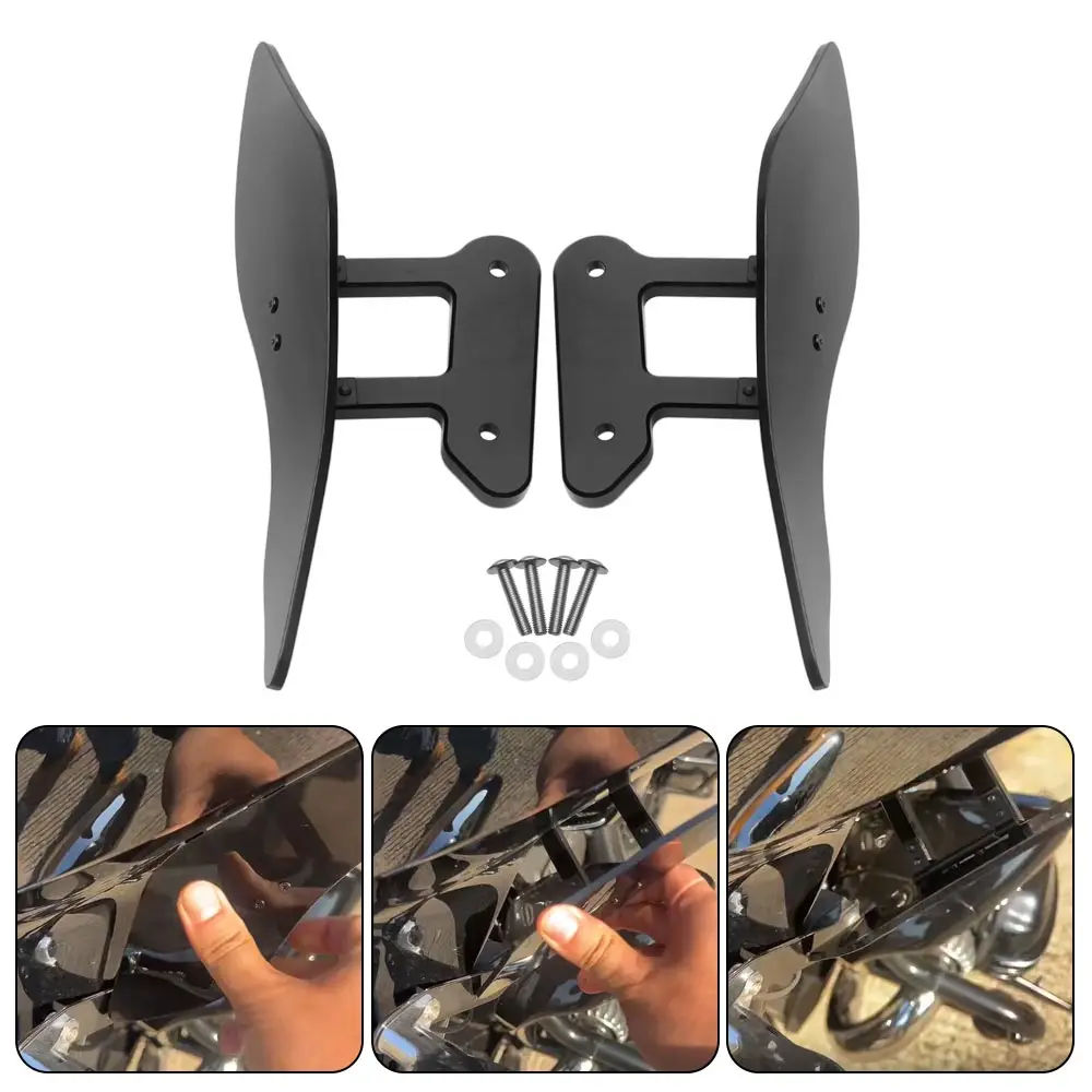 

Left And Right Acrylic Plastic Fairing Air Deflectors For Bmw R18 B Bagger Transcontinental 2021-2026 Black Improves Comfortable