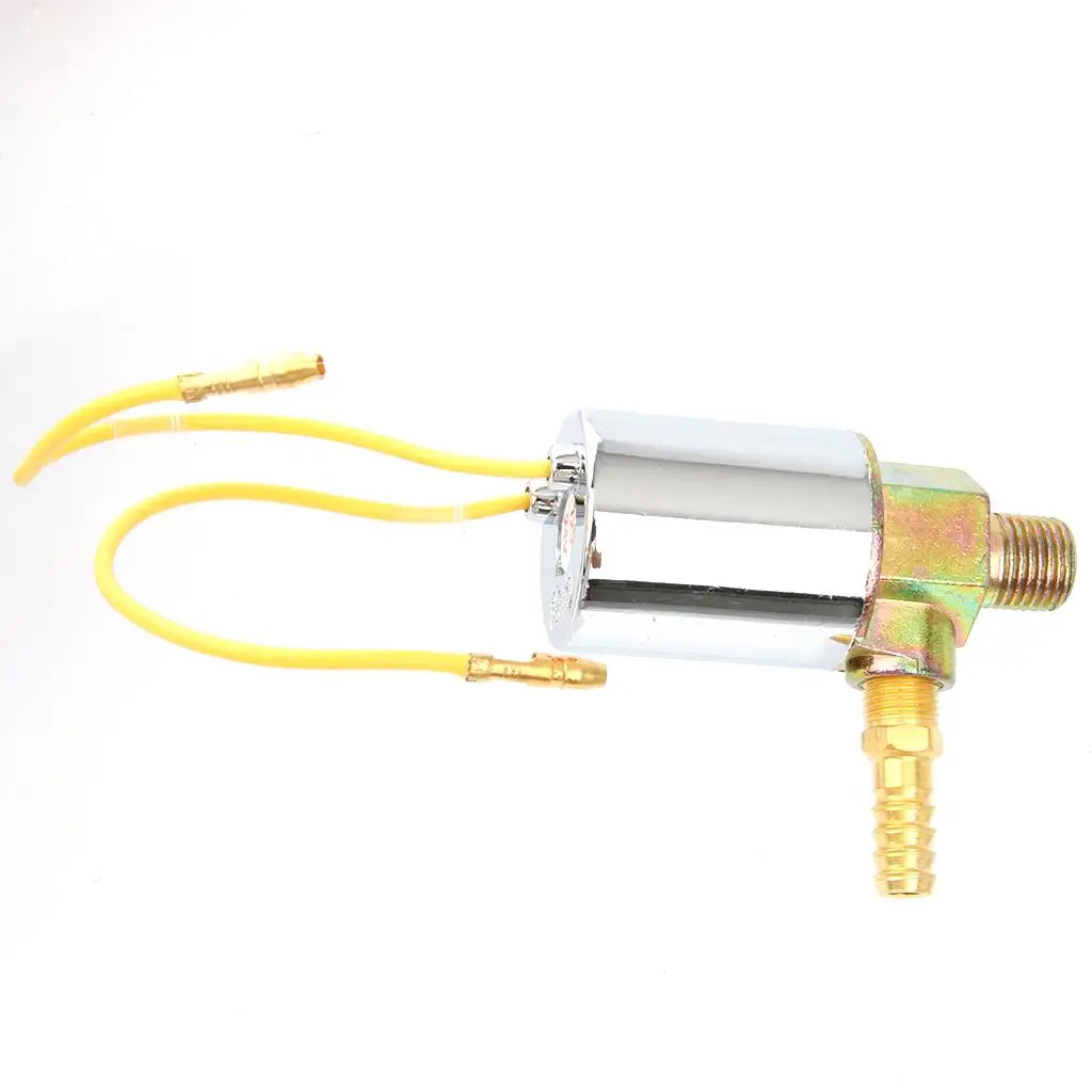 

Sturdy Air Solenoid Valve 1/4 Inch NPT-MALE Chrome Plated Metal Durable Device for Automotive Air Flow Management