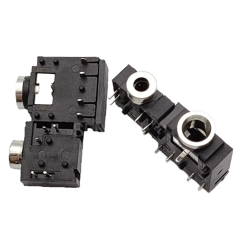 2.5/3.5mm headphone jack PJ-307CT dual-channel stereo vocal cord closed plastic back cover integrated