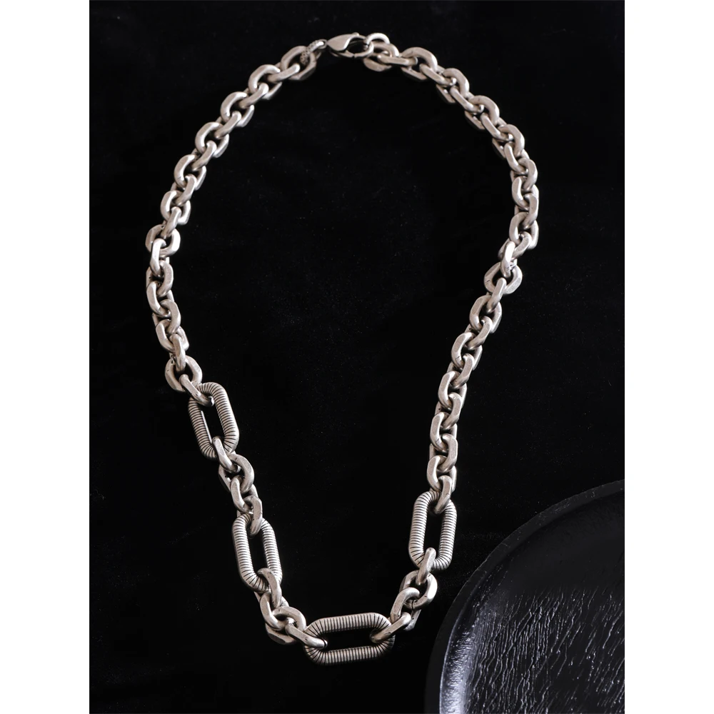 Yhpup Unisex Stainless Steel Thick Chain Necklace 2025 Water Resistant Metal Statement High Quality Jewelry for Men Women Gift