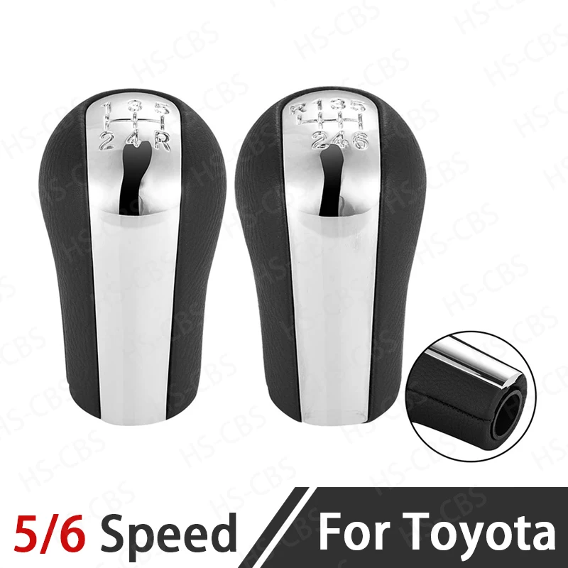 

5/6 Speed MT Car Gear Shift Knob Head Gearshift Shifter Lever Stick For Toyota AYGO Verso Corolla RAV4 AVENSIS YARIS VITZ ﻿
