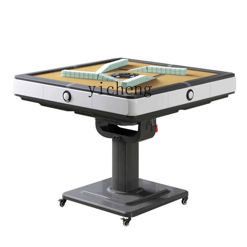 

Zf Electric Double Drive Mute Mahjong Machine Rotor Roller Coaster Mahjong Machine Automatic Folding Dining Table