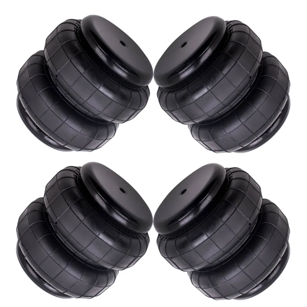 

4pcs Air Shock Suspension Bag Standard 2500 lb 1/2"npt Single Port Heavy Duty Air Springs Bag Suspension