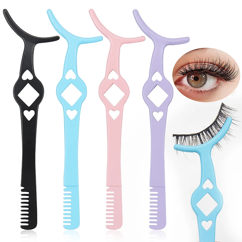 1 pz pinzette per ciglia finte applicatore per ciglia pettine strumenti per trucco bigodino ausiliario estensione ciglia visone pinzette professionali