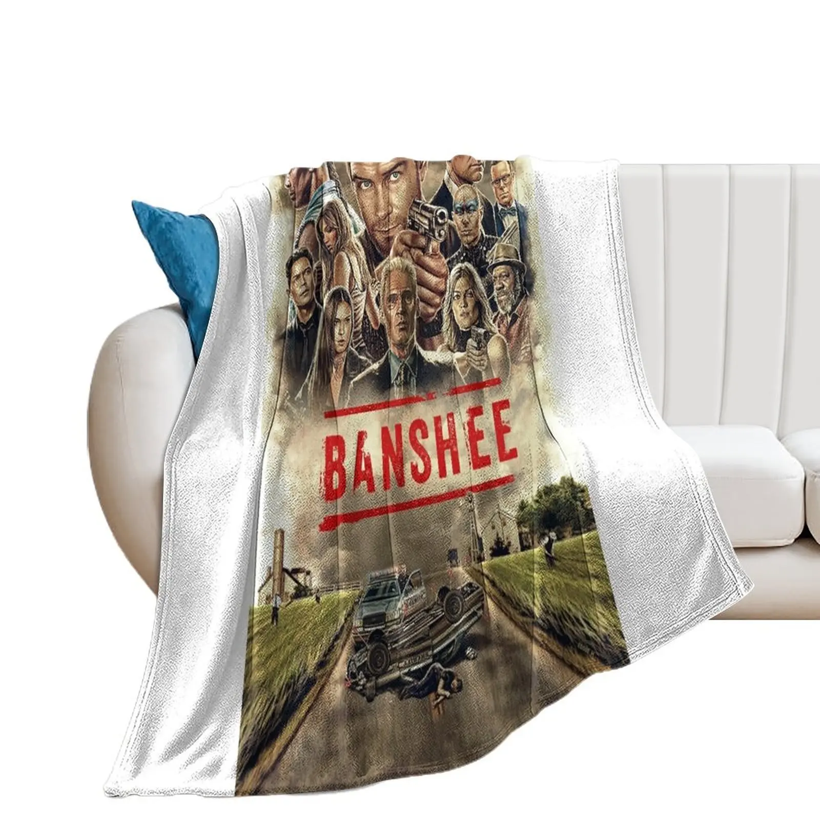 Banshee Throw Blanket Plush Soft Beds Heavy Camping Blankets