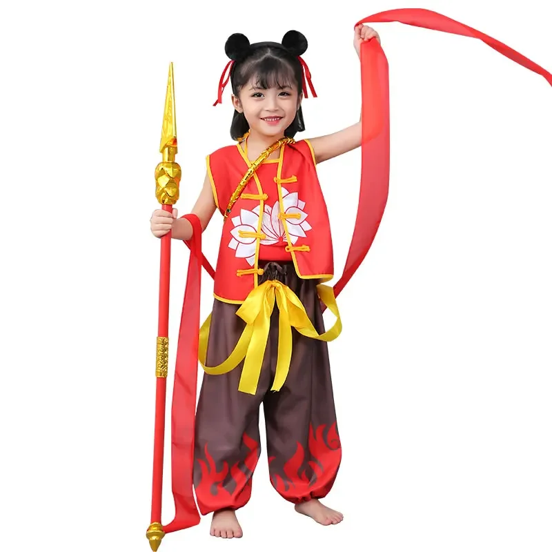 Ne zha cosplay kostüme für kinder chinesische mythologie kleidung kinder lustige halloween cosplay kostüme festival party geschenke