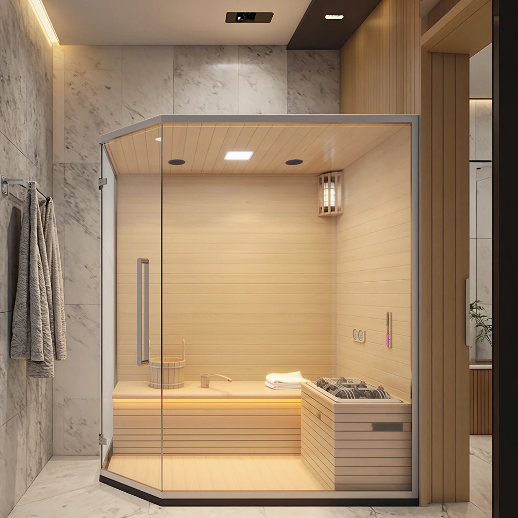 FL Sauna Portable Far Infrared Sauna Box For Small Apartment Household Body Detox Therapy Sauna Room