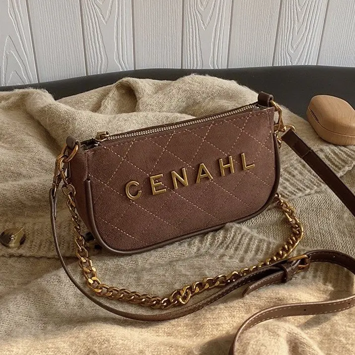 

Винтажная модная сумка-кроссбоди для подгузников, стильная минималистичная роскошная женская сумка с логотипом и текстурированной кожей