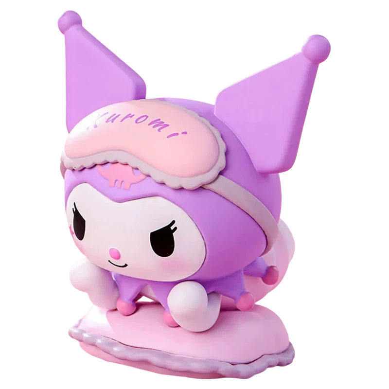 Sanrio รูปกล่องตาบอดน่ารัก Kuromi My Melody ตัวเลขของเล่นชุดนอน Series Collection ตกแต่งบ้านสําหรับเด็กคริสต์มาสของขวัญ