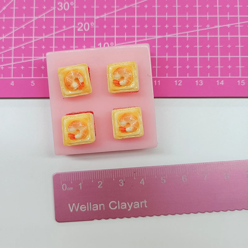 

Miniature Shrimp Tail Bread Silicone Molds Polymer Clay Mini Food toy DIY Clay Molds