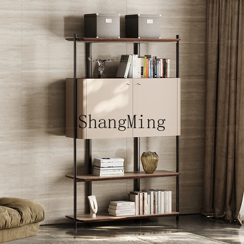 

HJ Minimalist Bookshelf Floor Shelf Premium Light Luxury Storage Layer Shelf Display Bookcase