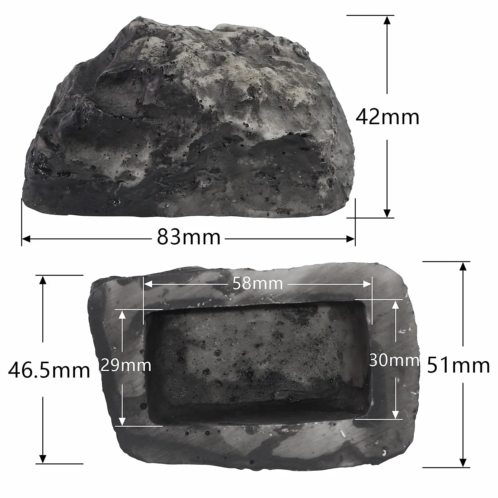 Fake Rock Key Hider Stone Key Box Simulation Stone Weatherproof  Outdoor Courtyard Hidden Door Key Box For Home Spare Key Safe