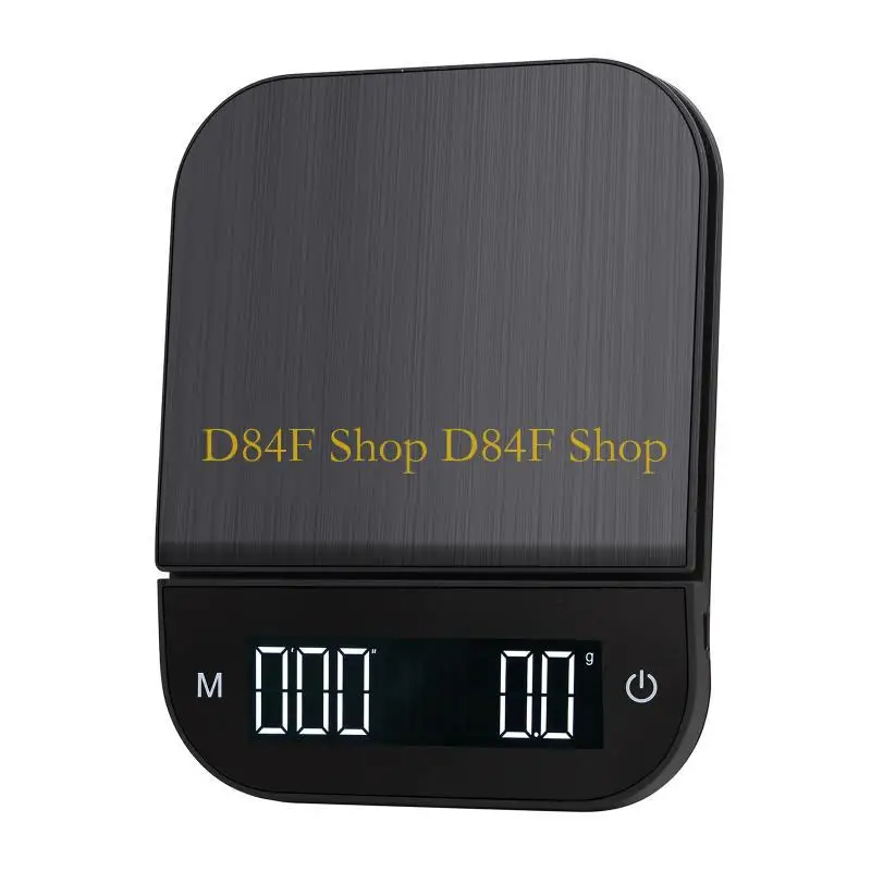 

D84F Electronic LCD Digital Kitchen Scale Drip Coffee Weighing with Timer 3kg