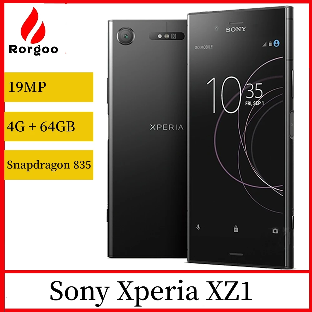 SONY Xperia XZ1 G8341 G8342 Single Dual Sim Card 4G RAM 64G ROM 5.2