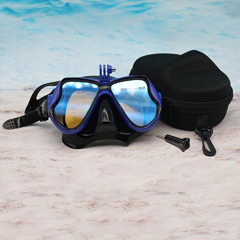Brand New Large Frame Snorkeling Adjustable Mask Diving Mask For Underwater Activities With Camera Mount
