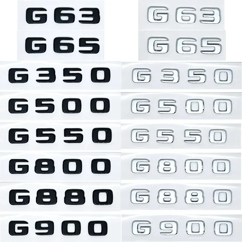 Car trunk letter logo emblem badge sticker for Mercedes Benz G-Class G55 G63 G65 G350 G500 G550