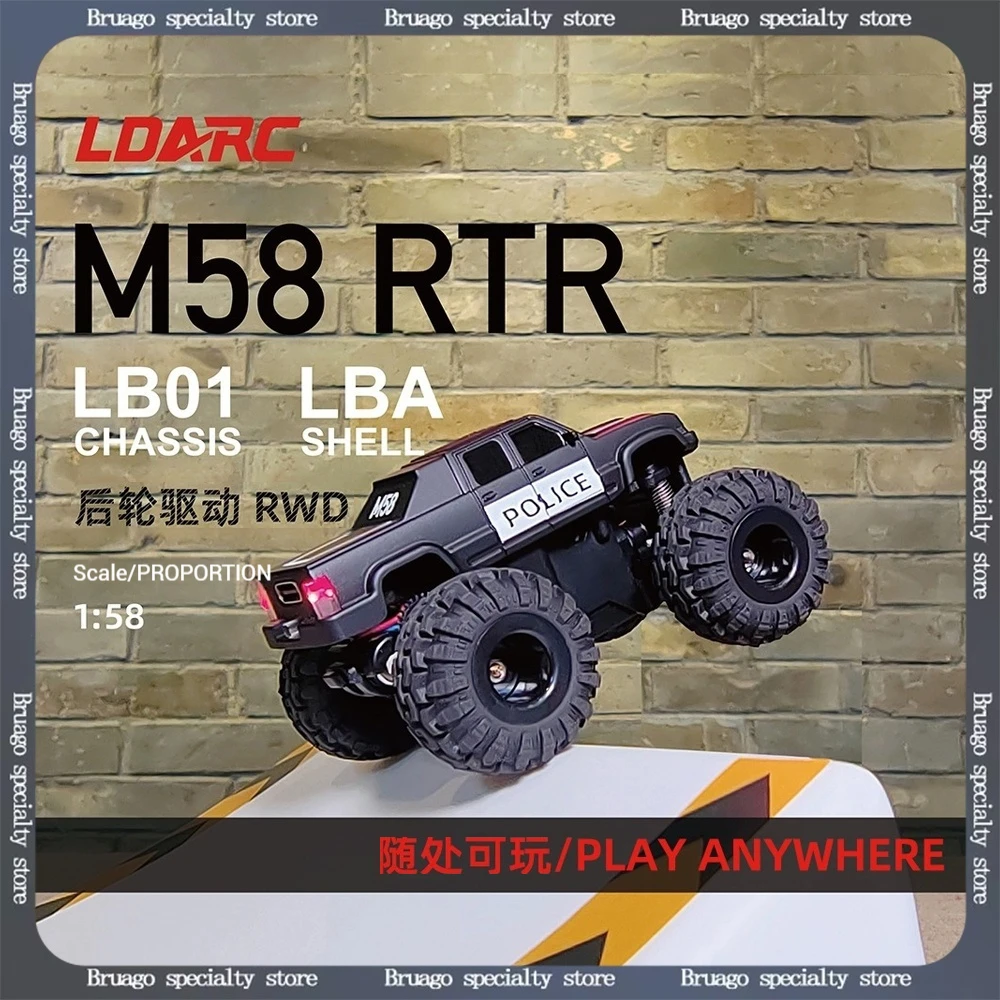

LDARC M58 1:58 Миниатюрный микро-автомобиль с дистанционным управлением Настольный радиоуправляемый автомобиль с контроллером CT01 Красный цвет Высококачественная мини-автомобильная игрушка