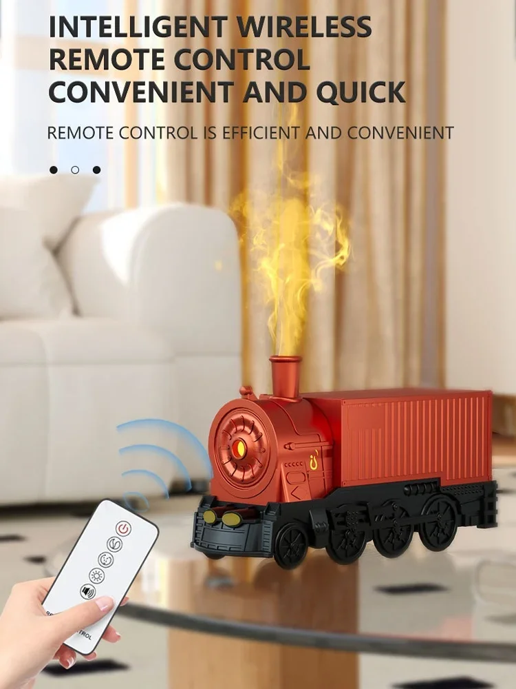 Vintage Container Train Humidifier Colorful Container Truck Air Humidifier Ultrasonic Diffusers Mist Maker Difusor With Remote