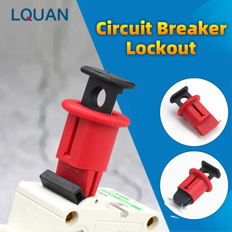 MCB Lockout Miniature Circuit Breaker Lock Electrical Air Breaker Switch Handle Lockout Isolation LOTO Device Pin Out Standard