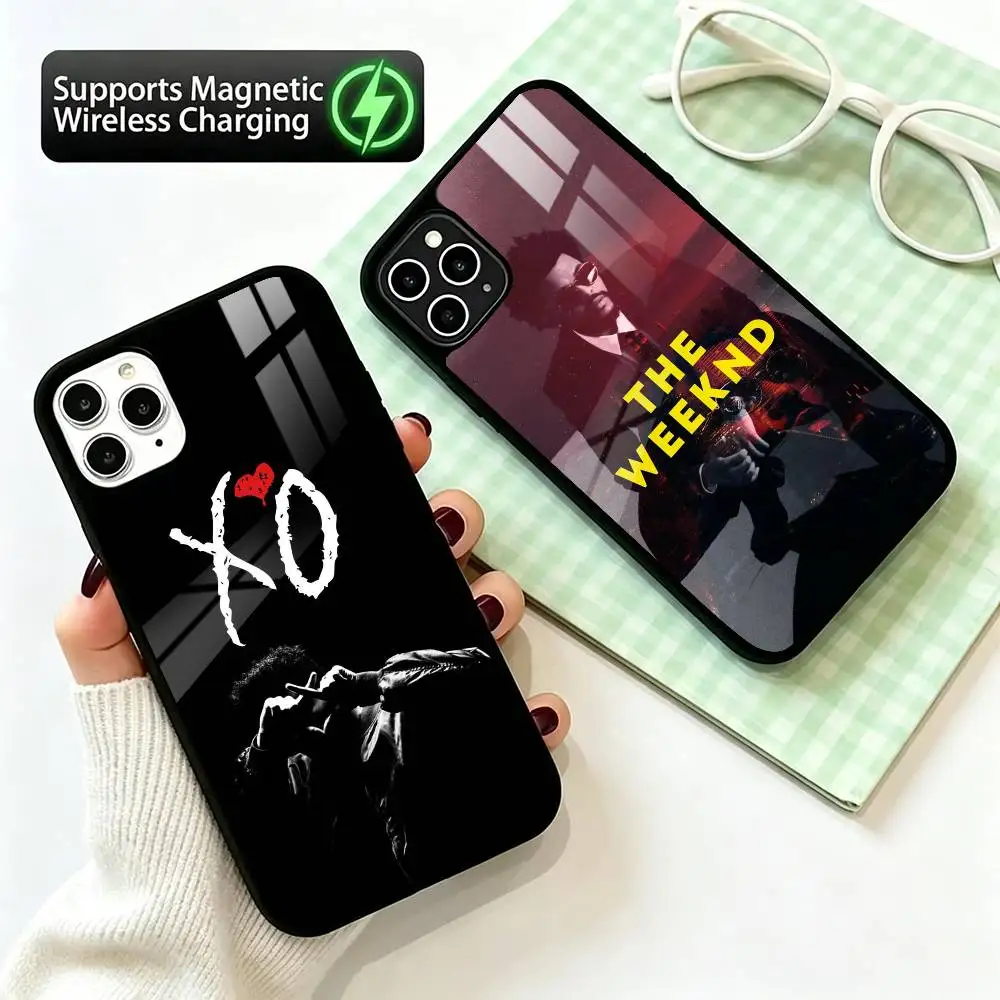 Singer T-The W-Weeknd  Phone Case For iPhone17,16,15,14,13,12,11 Plus,Pro Supports Magnetic Wireless Charging