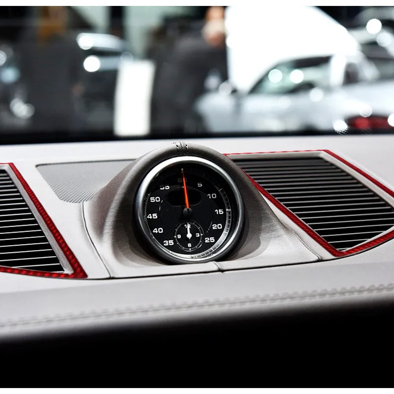 

Suitable for Porsche MACAN 2014-2021 Maca red carbon fiber soft instrument table air conditioning air outlet frame