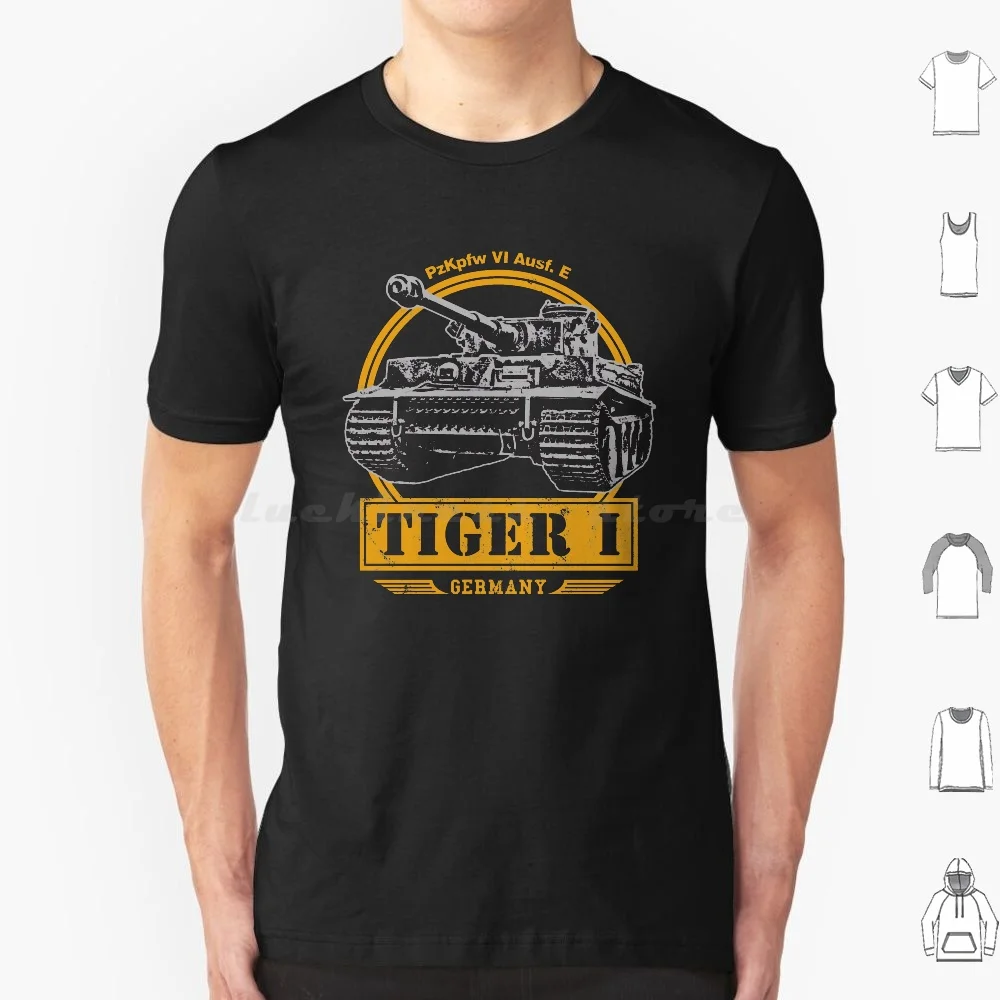 Tiger I-Ww2 German Tank T Shirt Cotton Men Women DIY Print Tiger I Tiger 1 Tiger Tank Germany German Battle World War Military