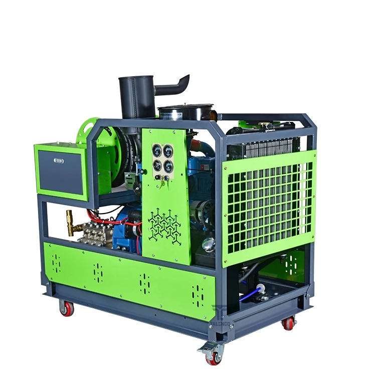 PW15115D 4 Cylinder Turbocharged 2175Psi 150Bar 115L/Min Diesel Pipeline Drain Cleaning Machine