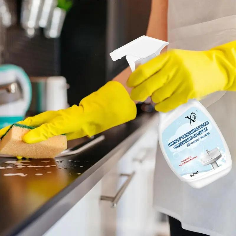 500ml Odplamiacz kuchenny Pianka do czyszczenia tłuszczu Uniwersalny olejek do czyszczenia bąbelków w sprayu do grilla kuchennych Narzędzie do mycia