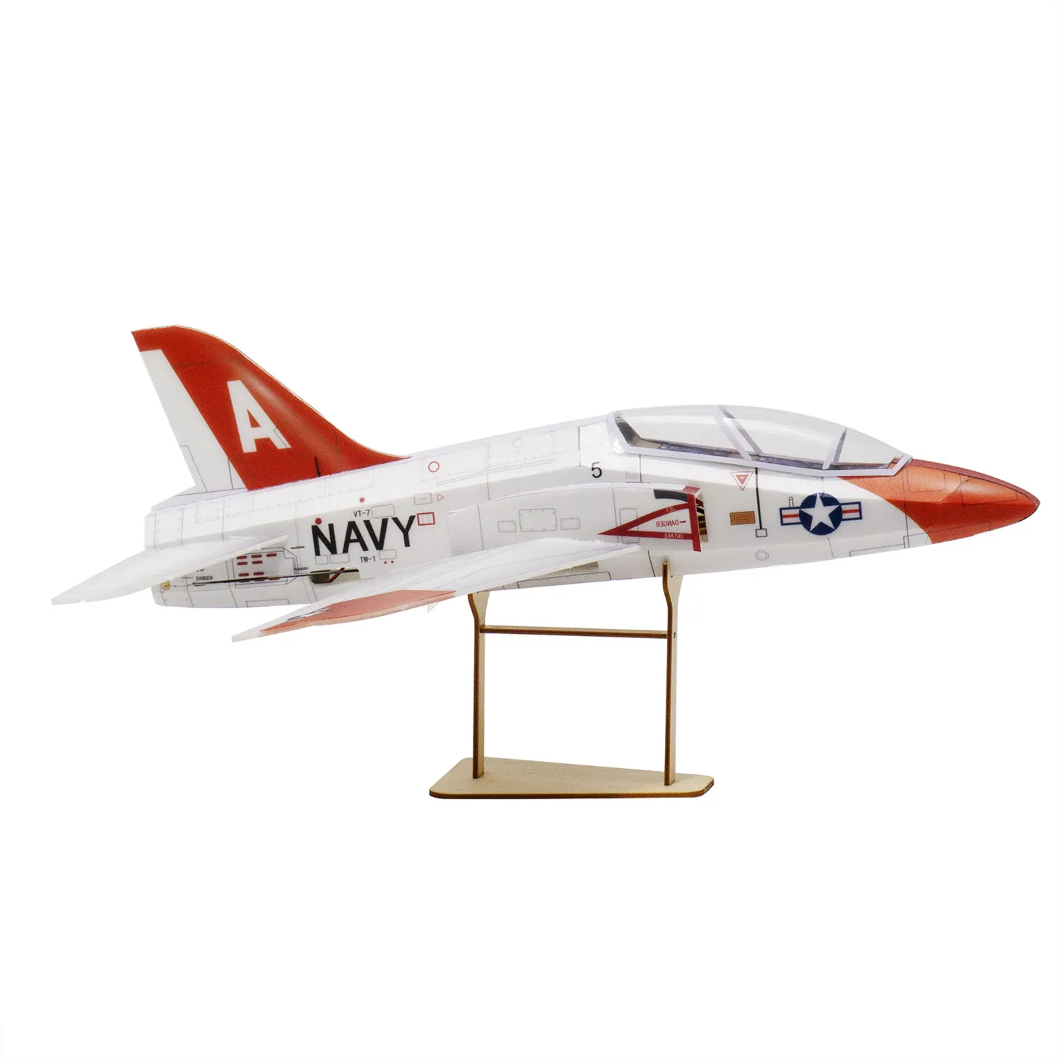 البحرية الأمريكية T-45 Goshawk RC طائرة أطقم منمذجة 30 مللي متر EDF 1S/2S 4CH ثابت الجناح لتقوم بها بنفسك الجمعية المدرب العسكري الطائرات ودية للمبتدئين