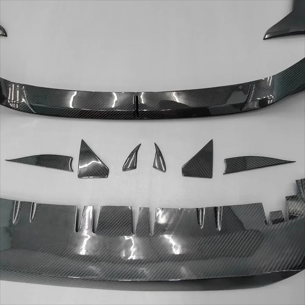 Factory Directly Wholesale Price Full Dry Carbon Fiber Body Kits Front Lip Spoiler