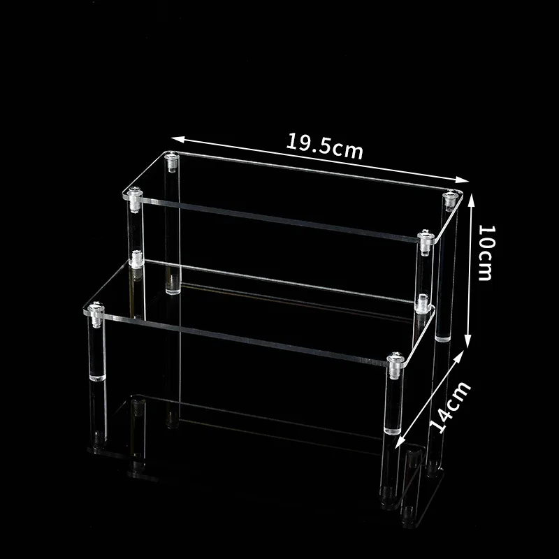 Klarer Acryl-Displayständer für Anime-Figuren, Cupcake-Regal, Organizer, Desserts, Halter, Juwelen, Display-Riser, Ständer, Parfümständer