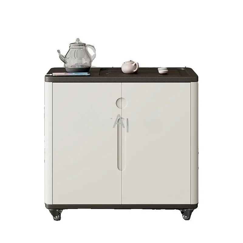 

Mobile Tea Table Household Small Cart Integrated Kettle Smart Kung Fu Cabinet For Living Room Modern Space Saving Furniture