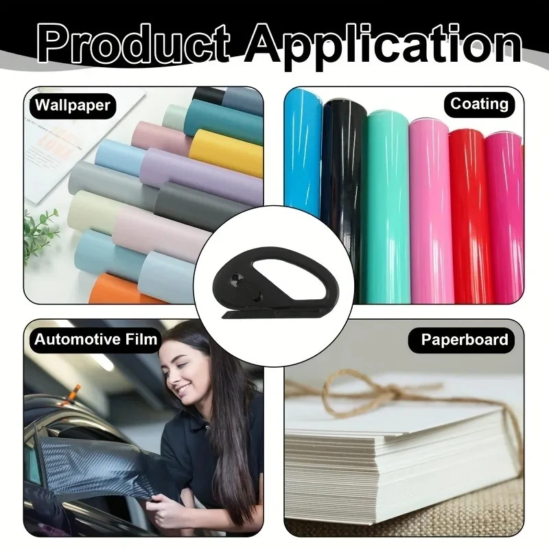 قاطعة ورق التغليف المحمولة سهلة الانزلاق مع تصميم شفرة آمنة، يمكن أن تحقق القطع والتغليف المثالي، مريحة وسريعة #6