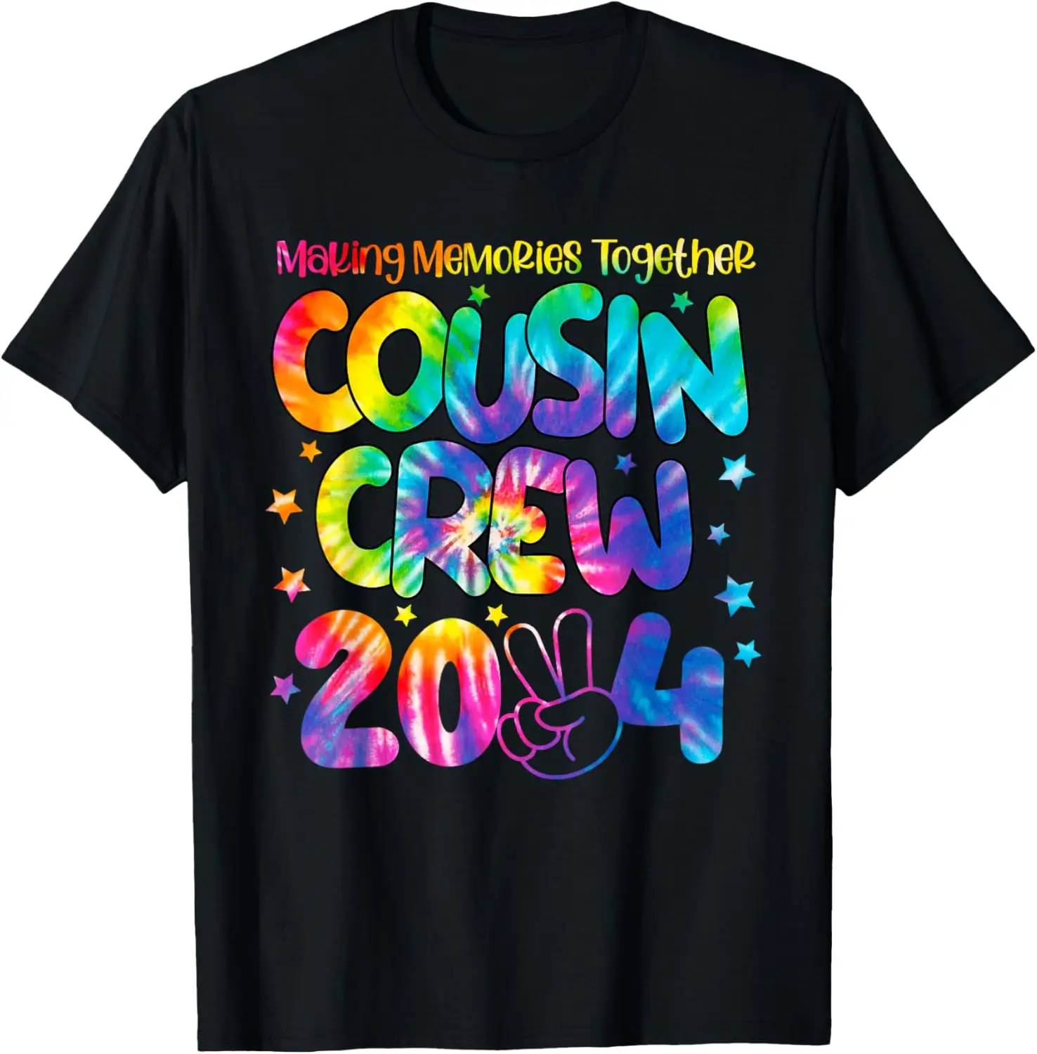 

Футболка Tie Dye Cousin Crew 2024, летние каникулы, семейная поездка, футболка для малышей