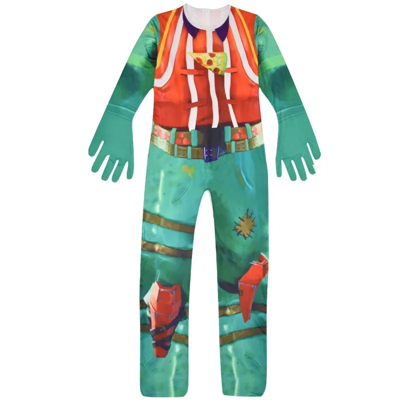 Body per bambini Ragazzi Ragazze Tema horror Costume di Halloween Carnevale per bambini Zucca Abbigliamento attillato Festa di compleanno Tuta fantasia