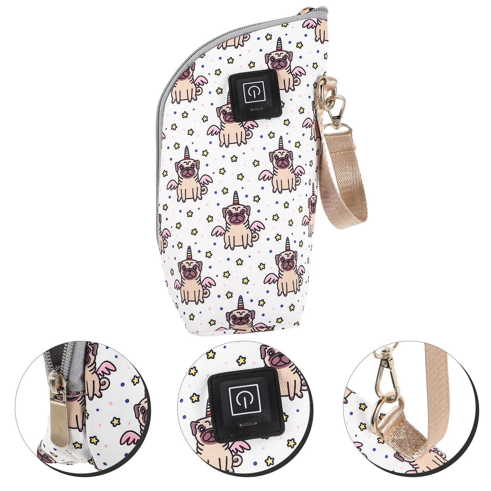 旅行に便利なusbベビーボトルウォーマー、ポータブルコンパクトミルクウォーマー、家庭、車、キャンプ、屋外での授乳に最適な3つの調整可能なモード