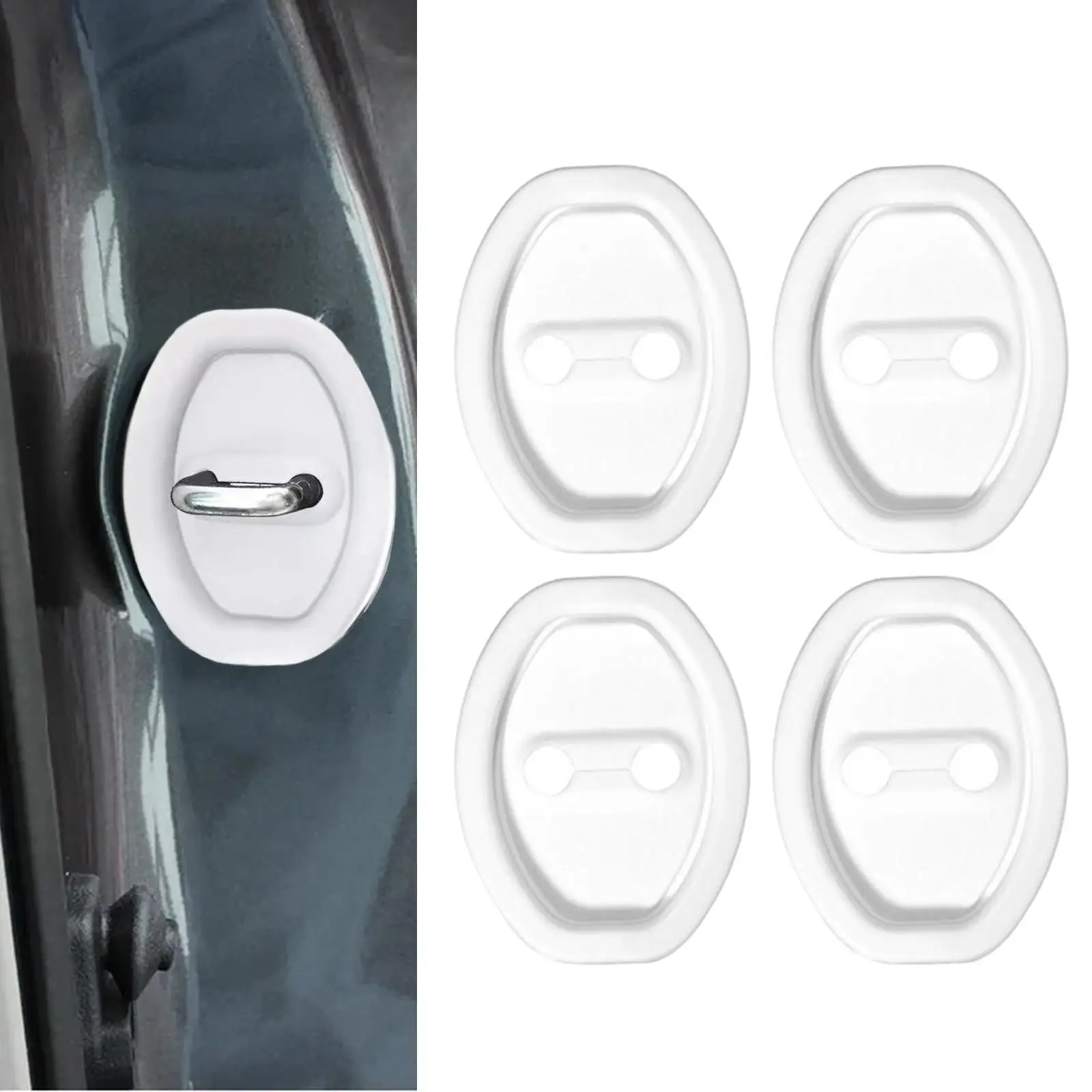 Replacement Spare Parts Car Door Lock Covers Silicone Protector Universal Fit Auto Accessories for SUV Sedan