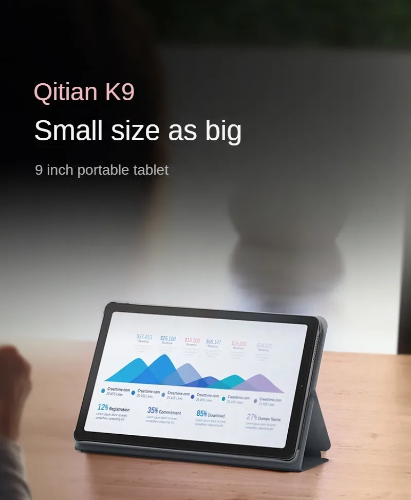 ROM Global Lenovo tablet Qitian K9 pantalla LCD LTE4G de 9 pulgadas MTK G80 5001mAh batería 1280*800P 60Hz tarifa de actualización 4G64G