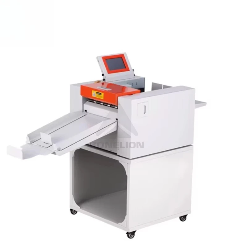Automatic Paper Folding Machine with Casters for Office Printing Business Brochure